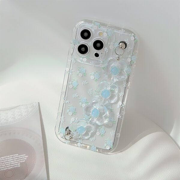 Fresh And Summery Blue Floral Phone Case - Image 14