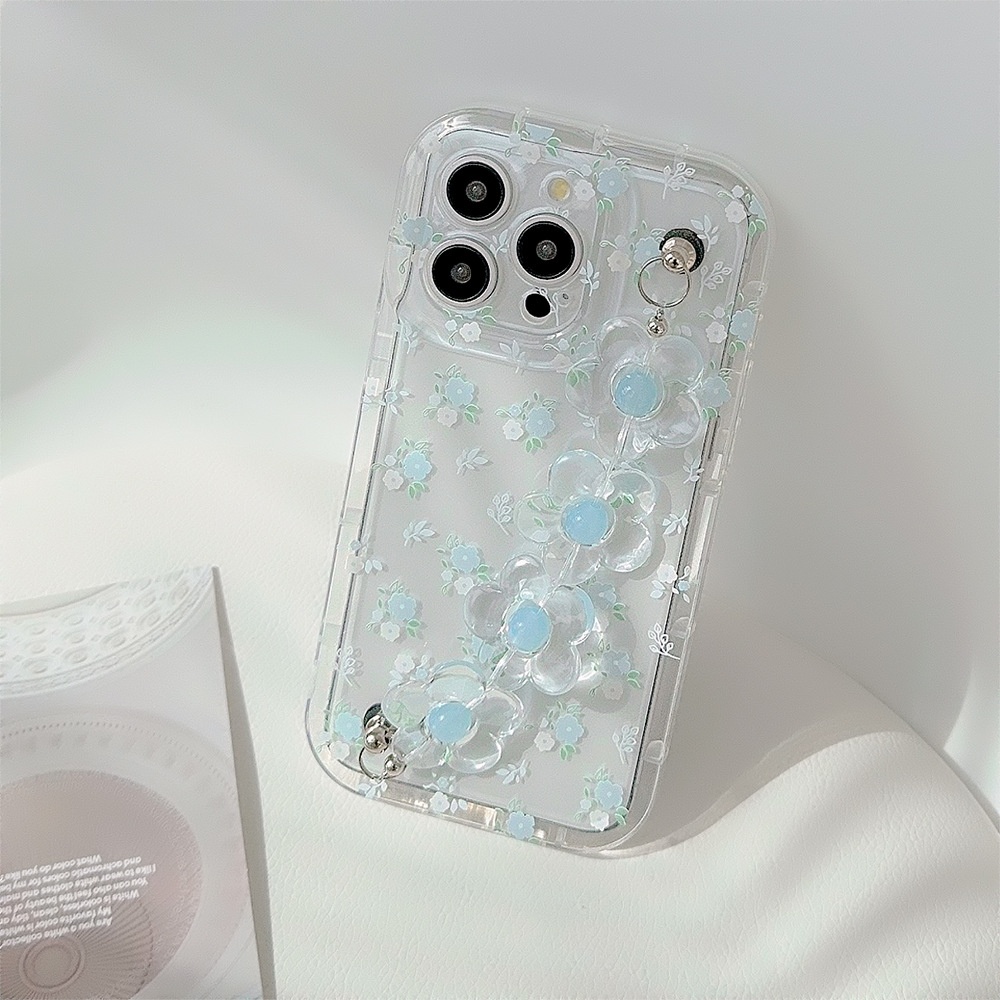 Fresh And Summery Blue Floral Phone Case - Image 14
