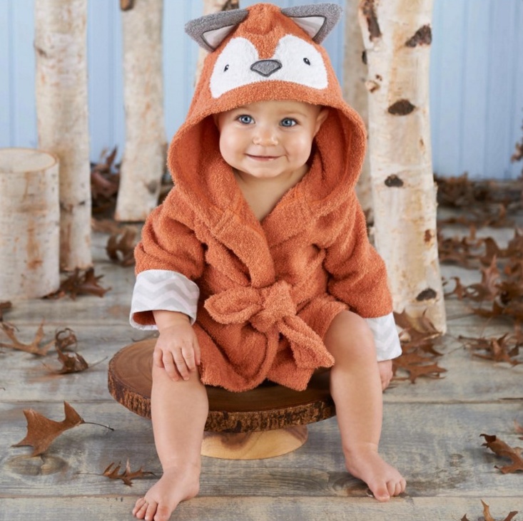 Cartoon Cute Animal Modeling Baby Bath Towels Baby Bathrobes Cotton Children
