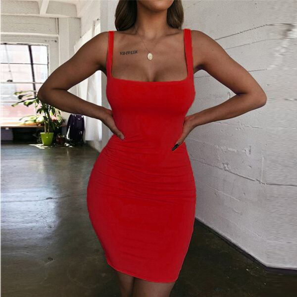 Solid-color Sheath Vest Camisole Plus Size Women's - Image 11