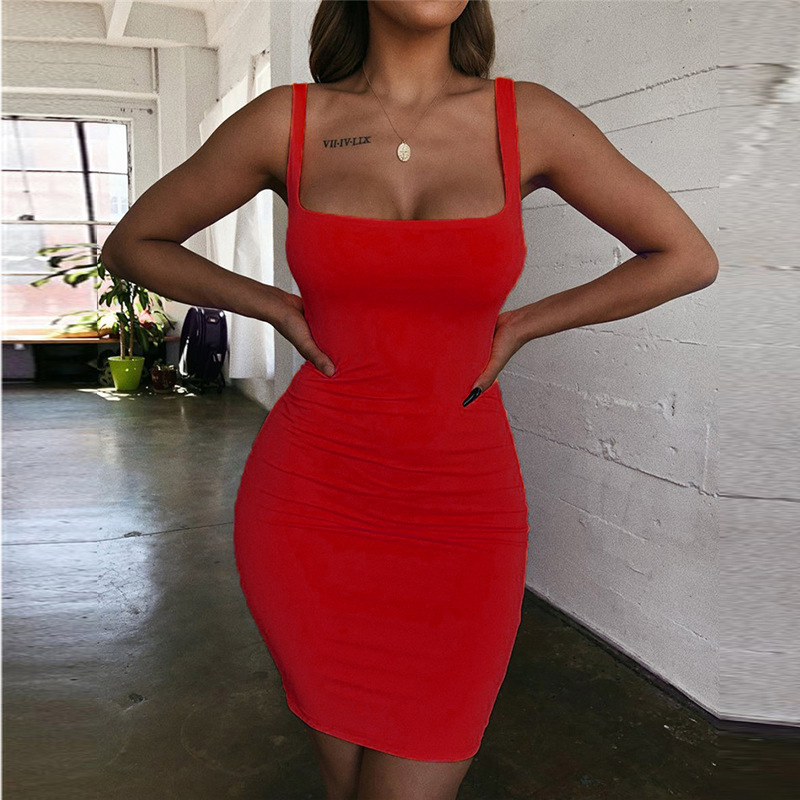 Solid-color Sheath Vest Camisole Plus Size Women