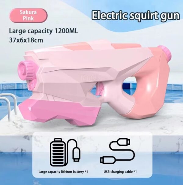Children's Water Gun - High-Pressure Pull-Back Water Pistol - Image 14