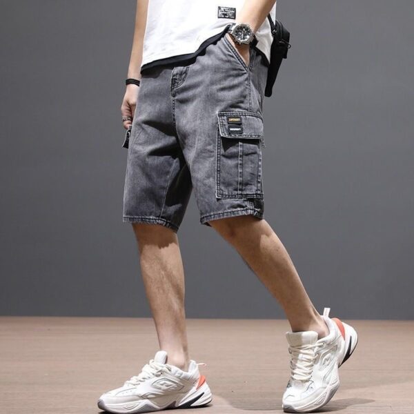 Mid-length Pants Breeches Youth Workwear Jeans - Image 16
