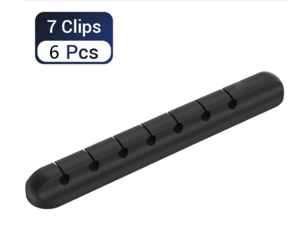 Silicone USB Cable Winder Desktop Cable Organizer Management Multipurpose Clips Cables Protector For Wired Headphones - Image 24