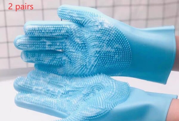 Silicone Dog Grooming Hair Comb Puppy Brush Glove Bath Cleaning Brushes Small Dog Cat Massage Pet Grooming Gloves - Image 11