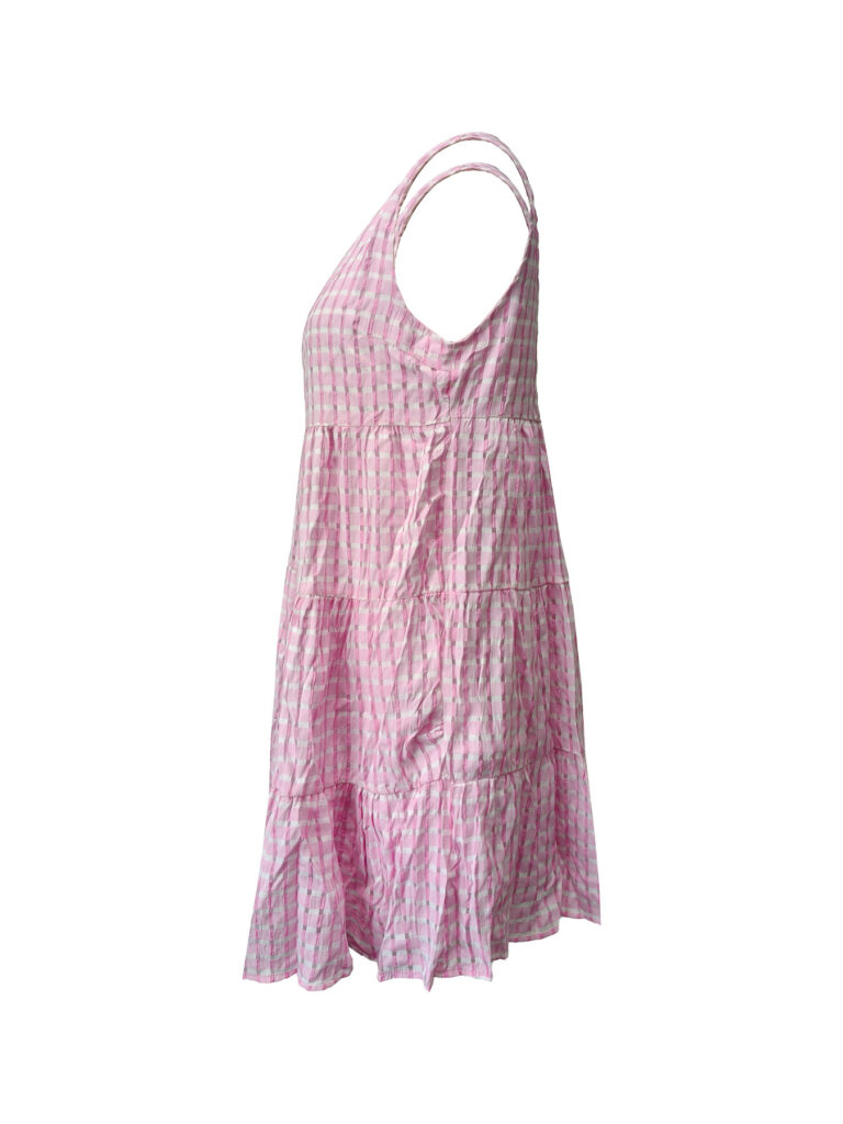 Women's Casual Solid-Colored Hollow-Out Vest Dress For Lunch Break