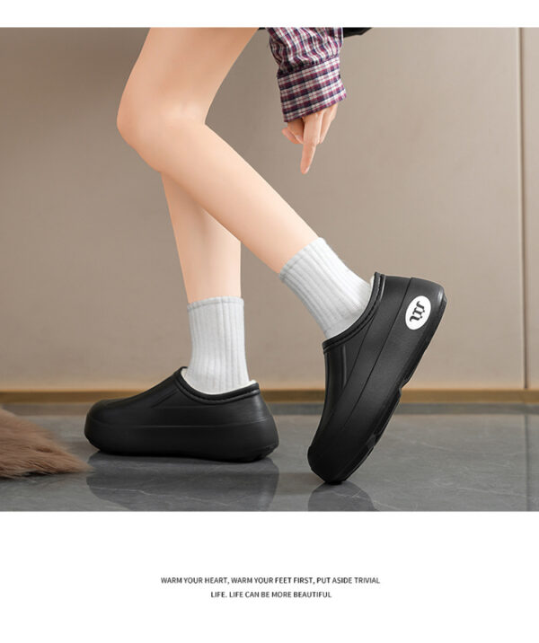 Envelope-style Warm Waterproof And Oil-resistant Slip-on Shoes - Image 17