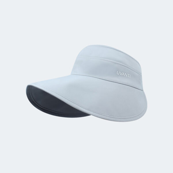Solid-color Simple Double-sided Wide-brimmed Hat With Empty Crown, Light And Fresh Outdoor Wrap-around Style Large Brim, With Storage Function For Sun Protection. - Image 6