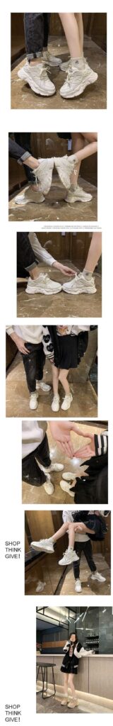 Women's Fleece-Lined Warm Non-Slip Thick-Soled Sneakers