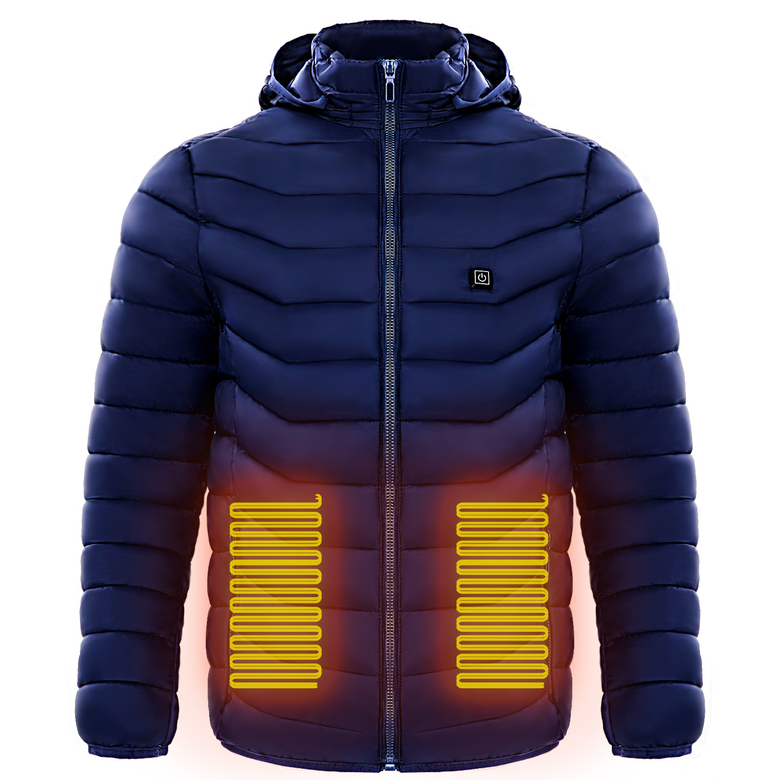 Men Heated Puffer Jacket Electric Heating Coat Insulated Hood Windbreaker 9Heat Zones - Image 23