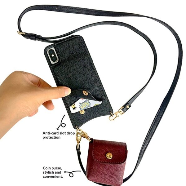 Protective Case With A Crossbody Strap, Card Slots, And A Zipperkeeps Fingerprints At Bay While Doubling As A Mini Wallet - Image 7