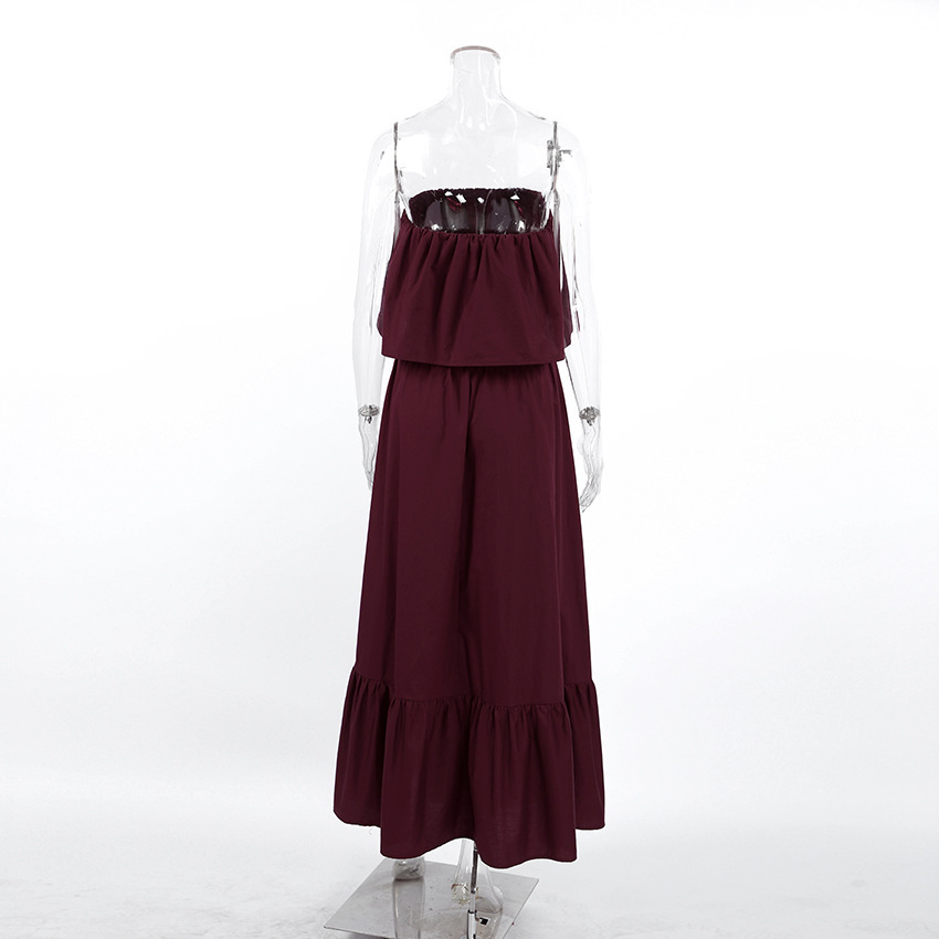 Fashionable Ruffled Strapless Dress - Image 4