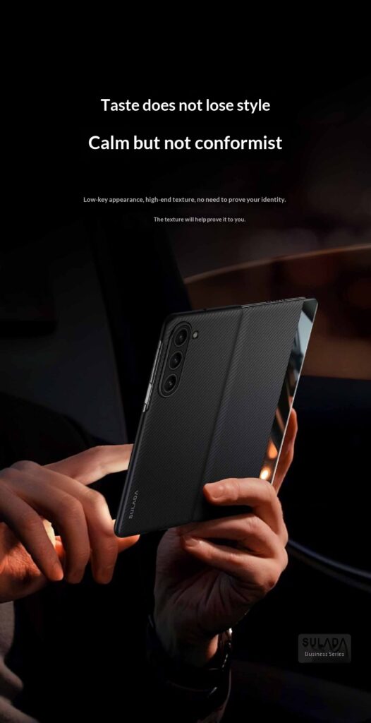 Carbon-fiber Leather Flip Case With Magnetic Card Slots For Phones