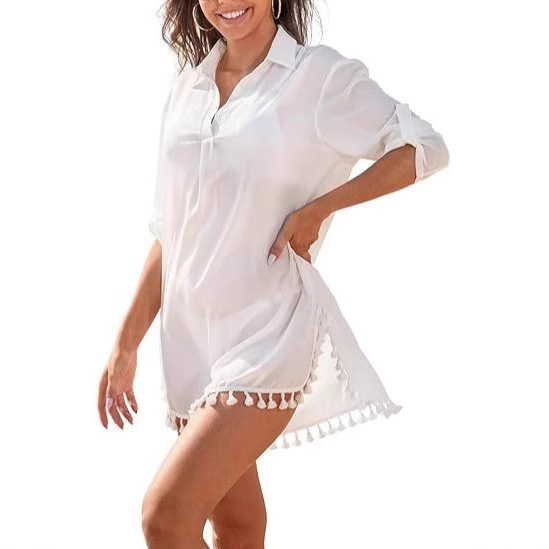 Tassel Beach Swimsuit Bikini Dress - Image 10