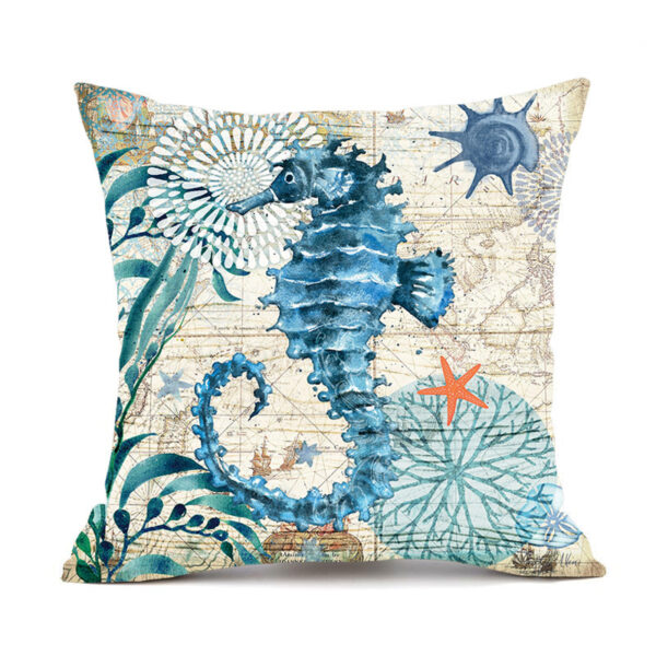 Cushion Covers Sea Turtle Printed Throw Pillow Cases For Home Decor Sofa Chair Seat - Image 21