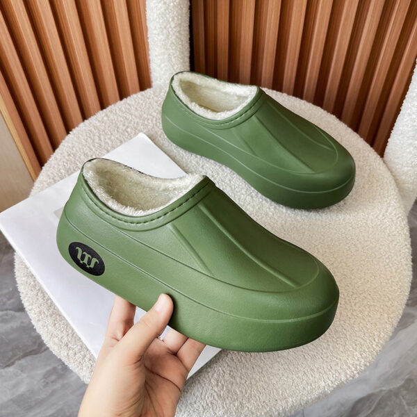Envelope-style Warm Waterproof And Oil-resistant Slip-on Shoes - Image 31