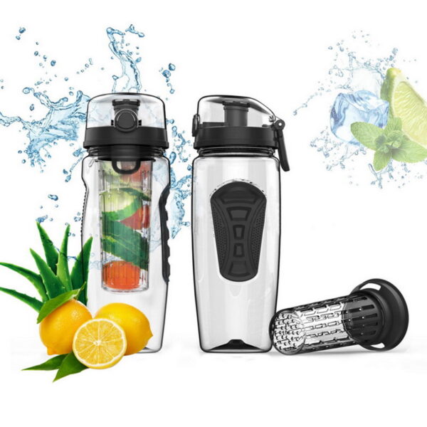 32Oz Fruit Infusing Infuser Water Bottle Water Fruit Bottle BPA Free Plastic Sport Fruit Infuser Water Bottles With Infuser Juice Shaker Drink Bottle Of Water - Image 13