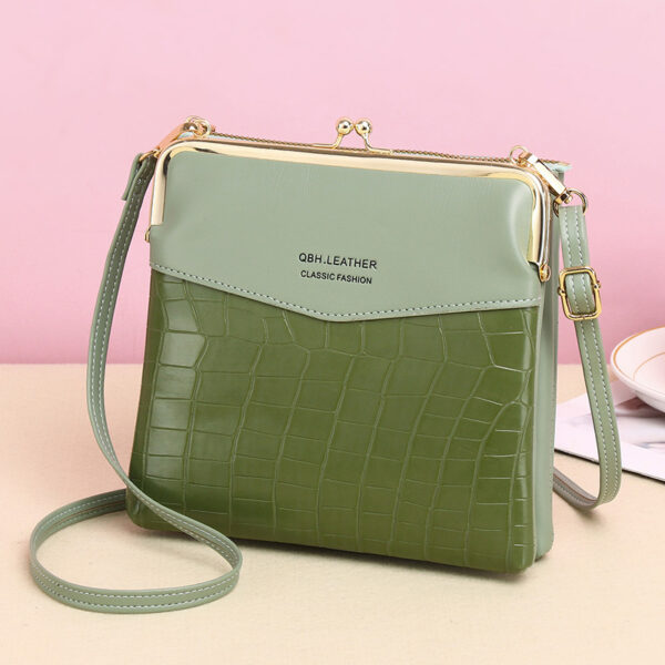 Lock Shoulder Bags Women Alligator Pattern Crossbody Phone Bag - Image 8