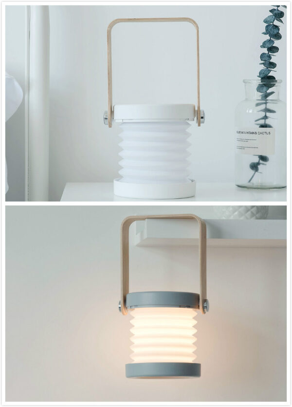 Foldable Touch Dimmable Reading LED Night Light Portable Lantern Lamp USB Rechargeable For Home Decor - Image 30