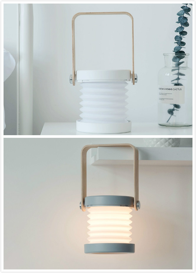 Foldable Touch Dimmable Reading LED Night Light Portable Lantern Lamp USB Rechargeable For Home Decor - Image 30
