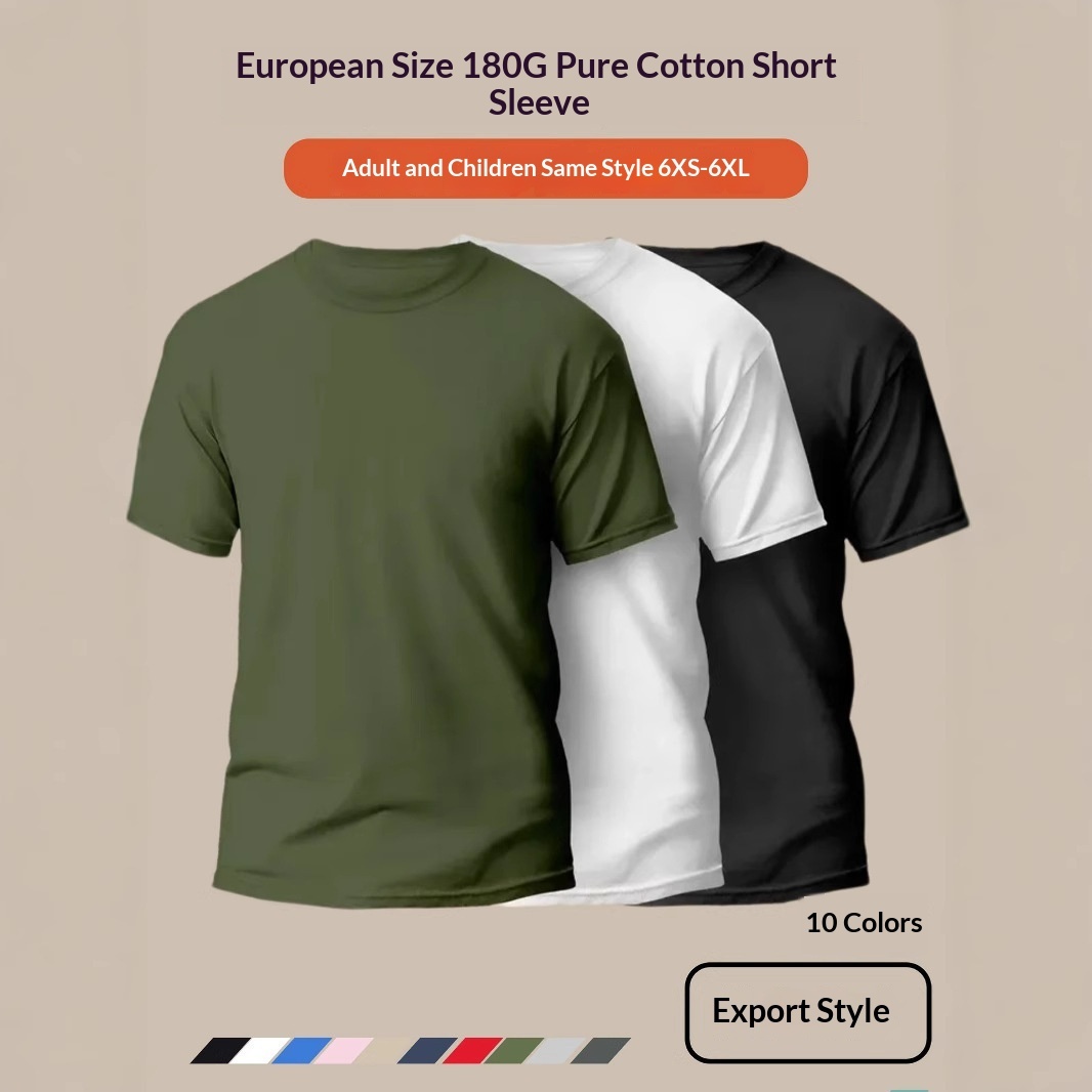 Summer European-size Drop-shoulder T-shirt - Image 1