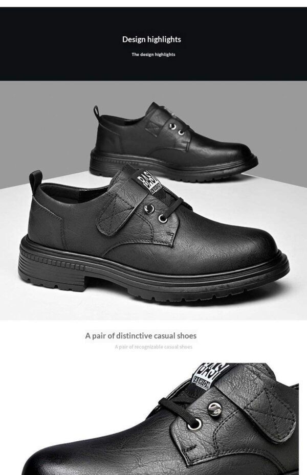Men's British-style Workwear Trendy Breathable Casual Shoes - Image 11