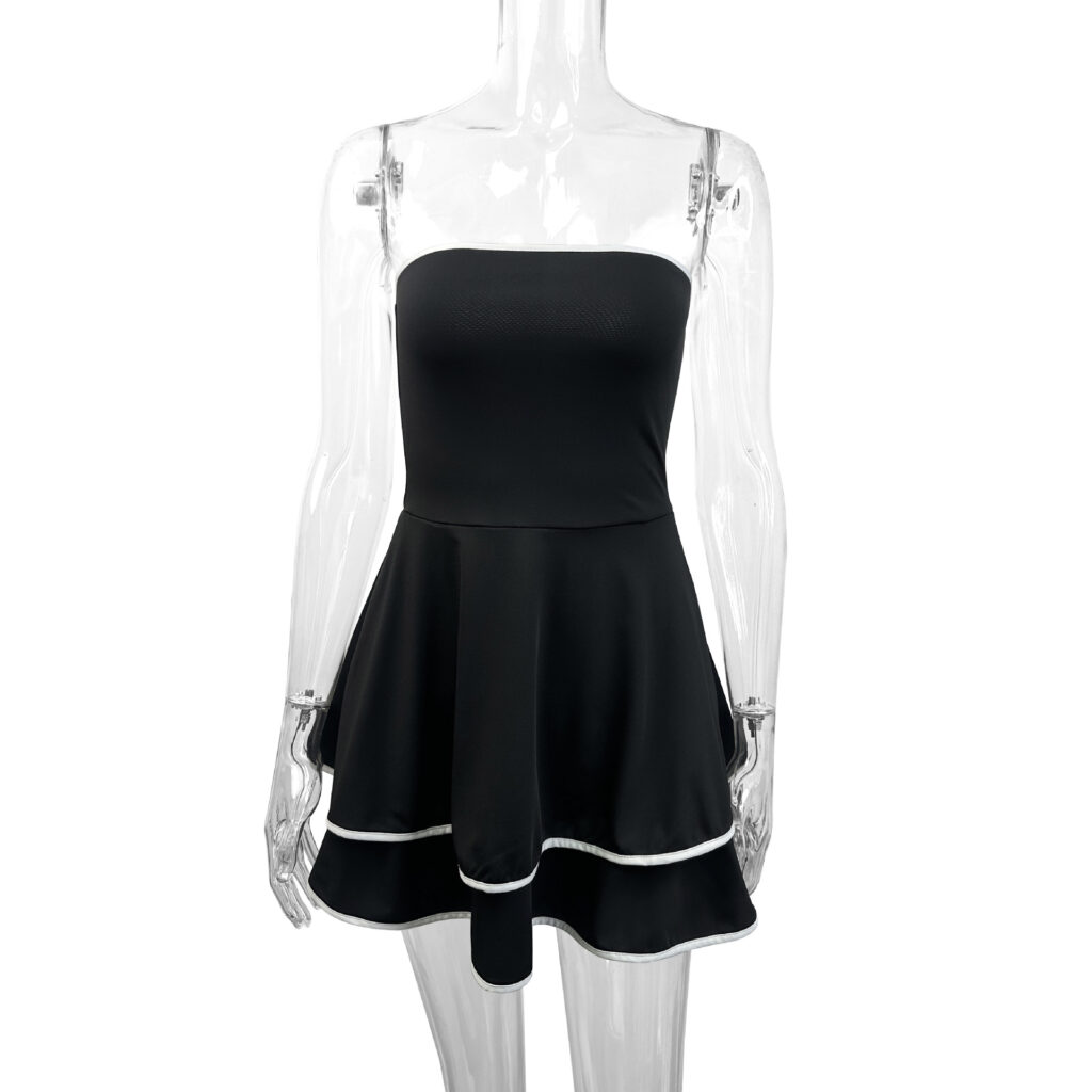 Women's Fashion Backless Tube Top Cake Dress