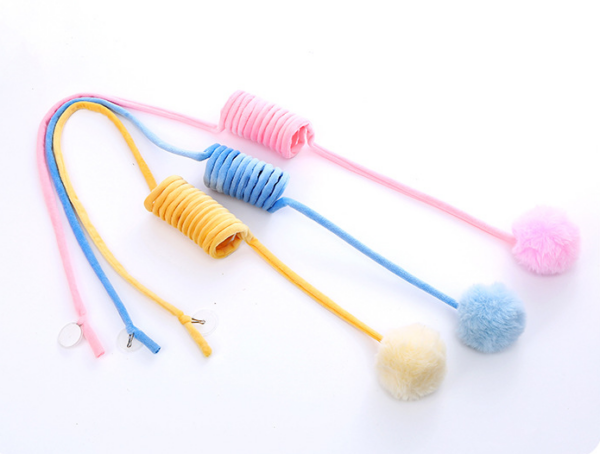 Cat Toy Self-Hi Sucker Spring Rabbit Hair Ball Interactive Play Pet Supplies Interactive Toys - Image 13