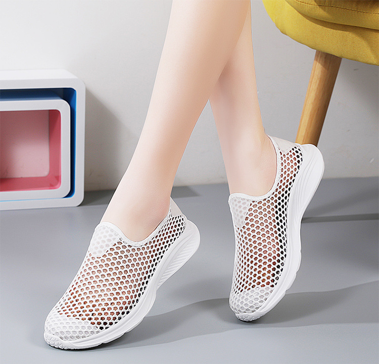 Summer Breathable Mesh Senior Walking Shoes