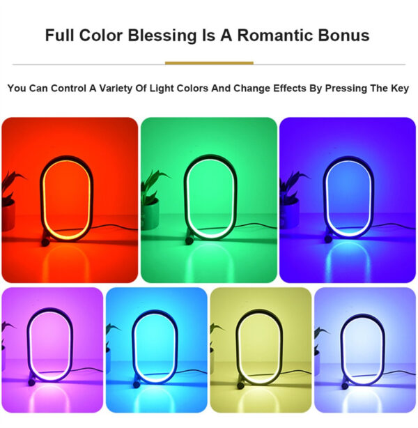 Usb Plug-In Lamp Oval Acrylic Lamp Touch Control Dimmable Modern Simple Creative Night Lamp Bedside Reading Lamp Desk Table Led - Image 21