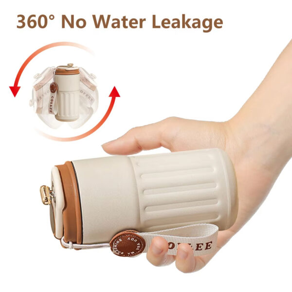 Smart Digital Thermal Bottle Portable Coffee Mug Stainless Steel Water Bottle In-Car Insulated Cup Keep Cold Vacuum Flasks 450ml - Image 13
