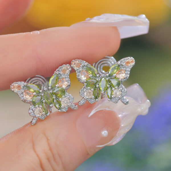 Butterfly Zircon Exquisite And Versatile Niche Earrings - Image 7