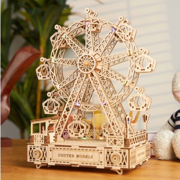 Music Ferris Wheel 3D Puzzle Wooden Toy - Image 4