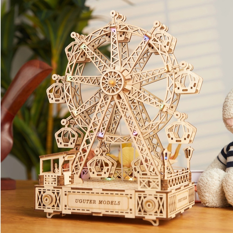 Music Ferris Wheel 3D Puzzle Wooden Toy - Image 4