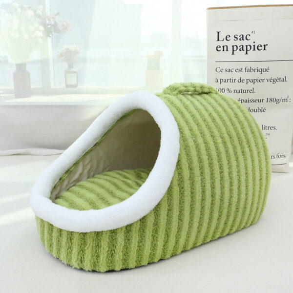 Thickened Three-dimensional Cat Nest Macaron Double-piece Autumn And Winter Warm A Facility For Children To Bore Kennel - Image 6