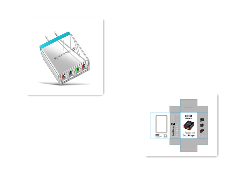 USB Charger Quick Charge 3.0 4 Phone Adapter For Tablet Portable Wall Mobile Charger Fast Charger - Image 36
