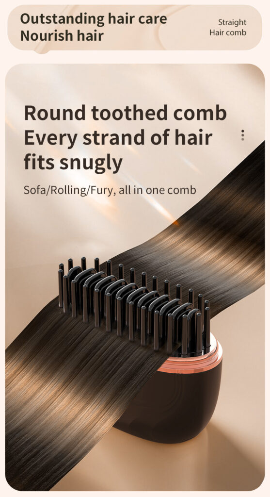 Mini Hair Straightening Comb Wireless Charging Portable Multifunctional Hair Care Not Hurt Hair Styling Comb Hair Straightener