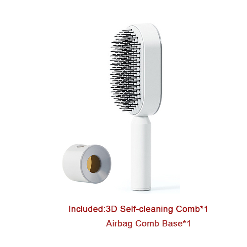 Self Cleaning Hair Brush For Women One-key Cleaning Hair Loss Airbag Massage Scalp Comb Anti-Static Hairbrush - Image 43