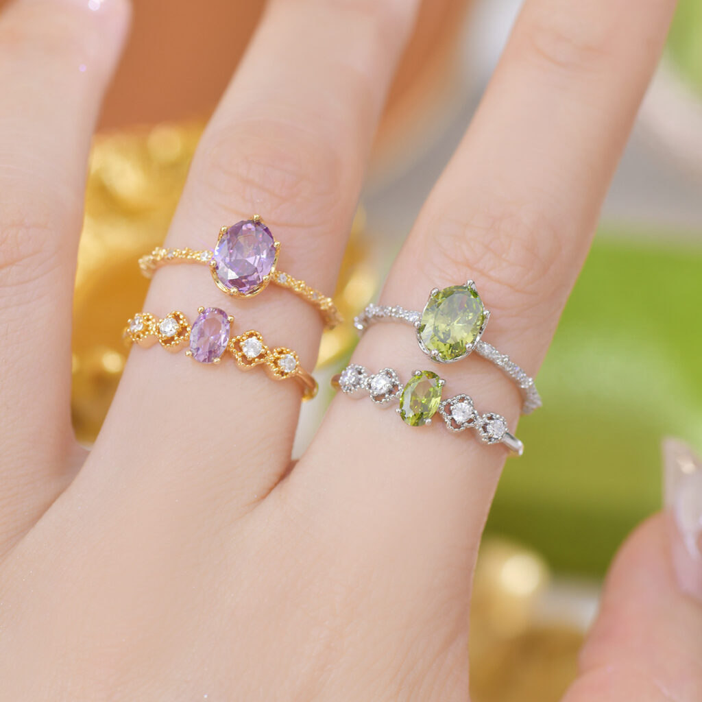Purple Zircon Niche Versatile Opening Ring