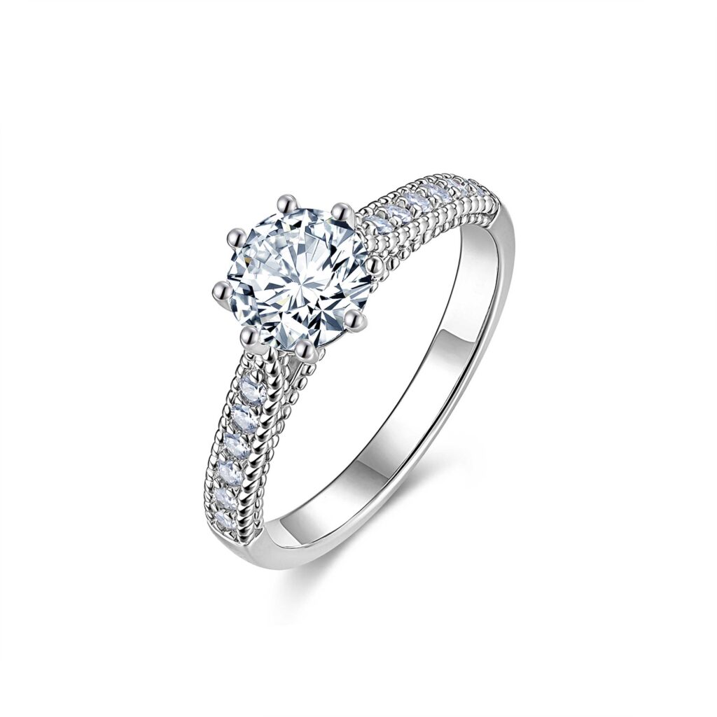 1-carat Luxury Fashion Minimalist Trend Jewelry Ring Set With Top-quality Morganite, Made Of S925 Silver With Electroplated Platinum, Suitable For Ladies.