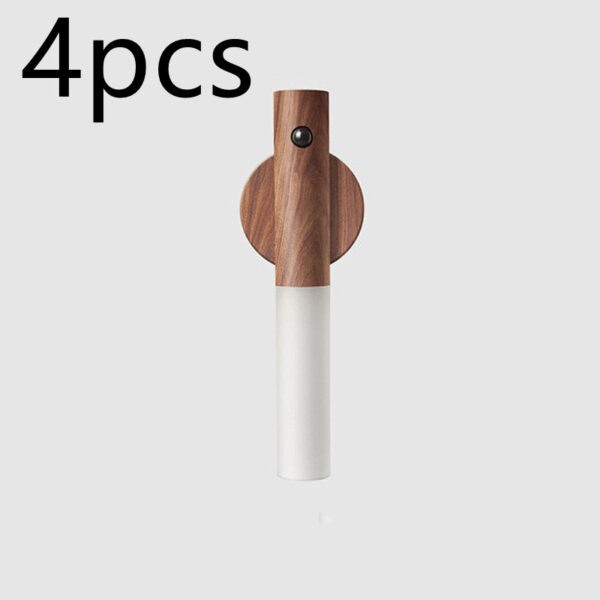 Auto LED USB Magnetic Wood Wireless Night Light Corridors Porch Lights PIR Motion Sensor Wall Light Cabinet Lamp - Image 36