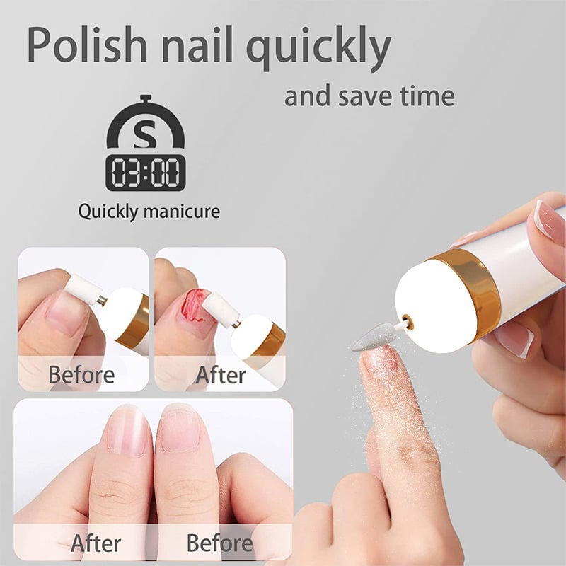 5in1 Manicure Machine Set Electric Nail Drill Polisher Cordless USB Rechargeable With LED Cutters Mill For Manicure Pedicure Accessor - Image 19