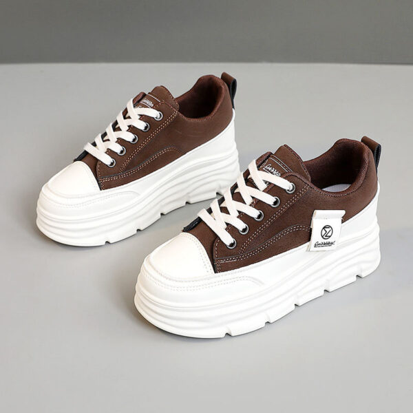Women's Hidden-Heel Thick-Soled Durable All-Match Breathable Sneakers - Image 35