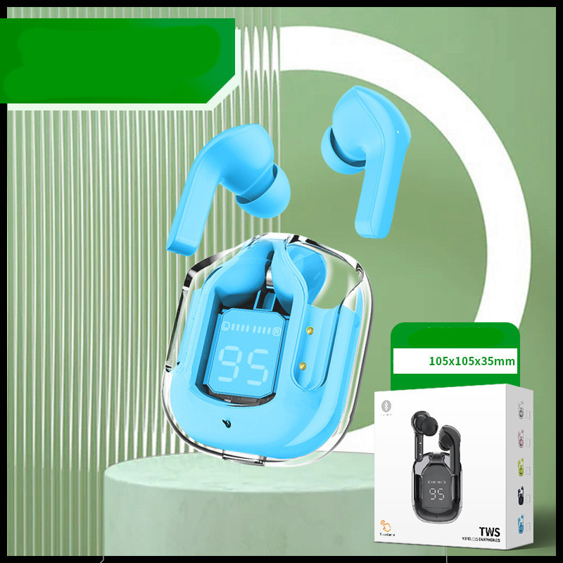 New Mini Transparent Wireless Bluetooth Headset Digital Display ENC Noise Reduction True Wireless Sports Music - Image 42