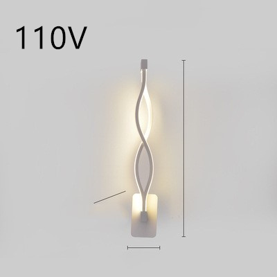 led wall lamp nordic minimalist bedroom bedside lamp - Image 44