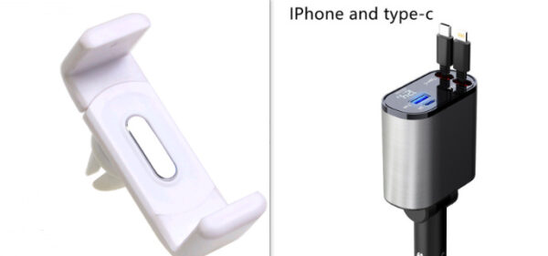 Metal Car Charger 100W Super Fast Charging Car Cigarette Lighter USB And TYPE-C Adapter - Image 25