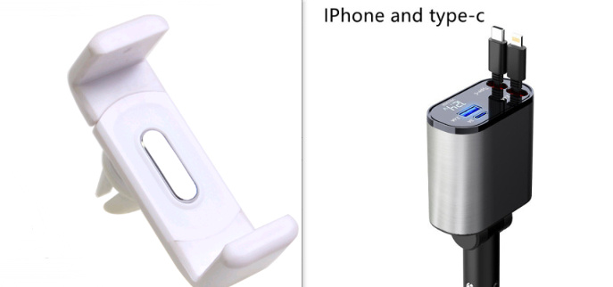 Metal Car Charger 100W Super Fast Charging Car Cigarette Lighter USB And TYPE-C Adapter - Image 25
