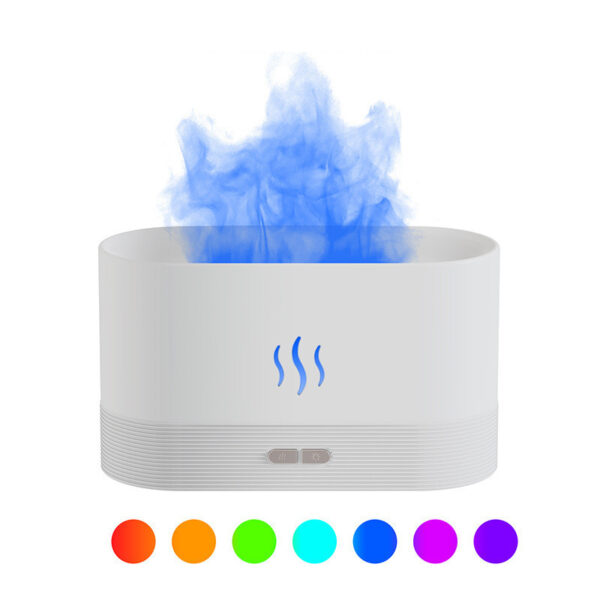 Aroma Diffuser With Flame Light Mist Humidifier Aromatherapy Diffuser With Waterless Auto-Off Protection For Spa Home Yoga Office - Image 22