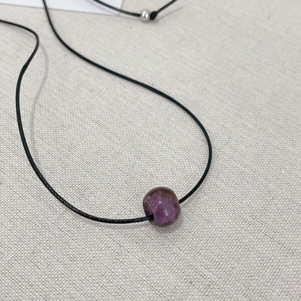 Agate Black Rope Necklace For Women - Image 17