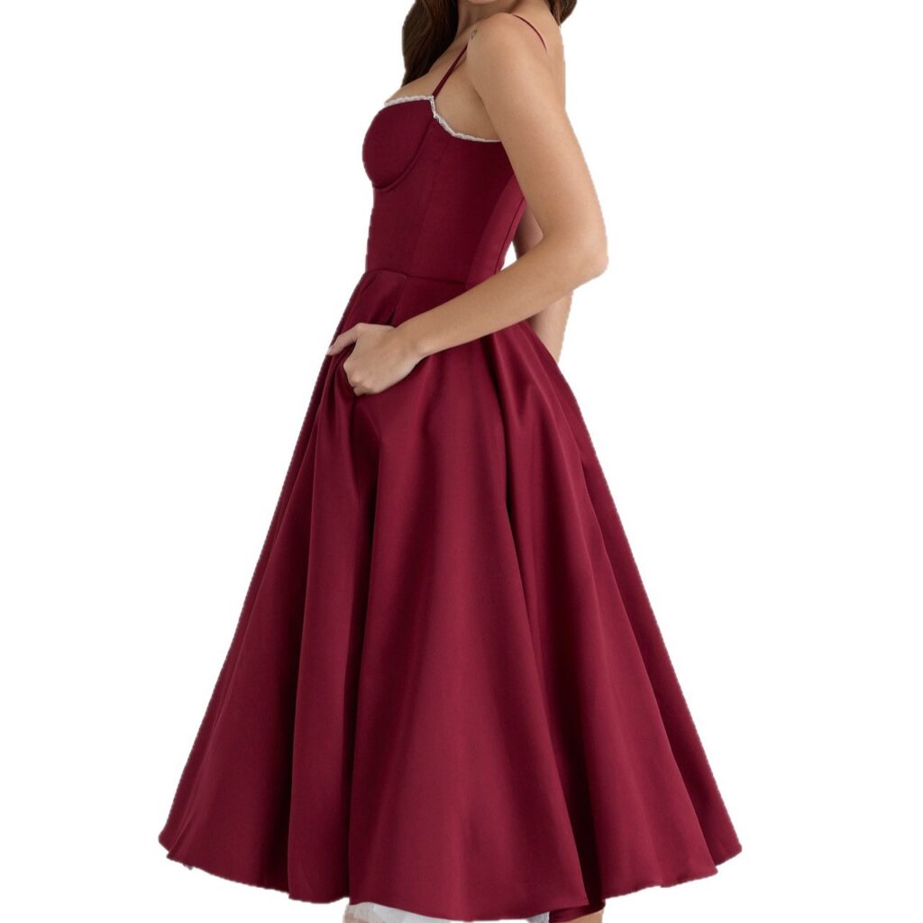 Women's Casual Lace-Patchwork Fishtail Dress